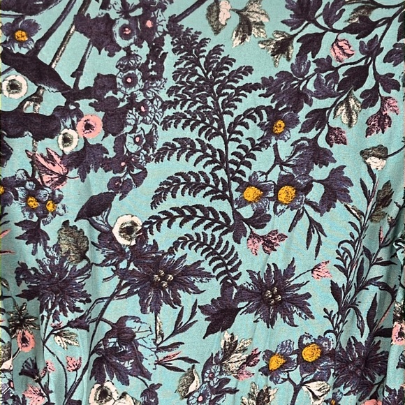 NWT Miami Francesca’s Harvey A6 Teal Ruffled Floral Dress, Size Small - Picture 8 of 13